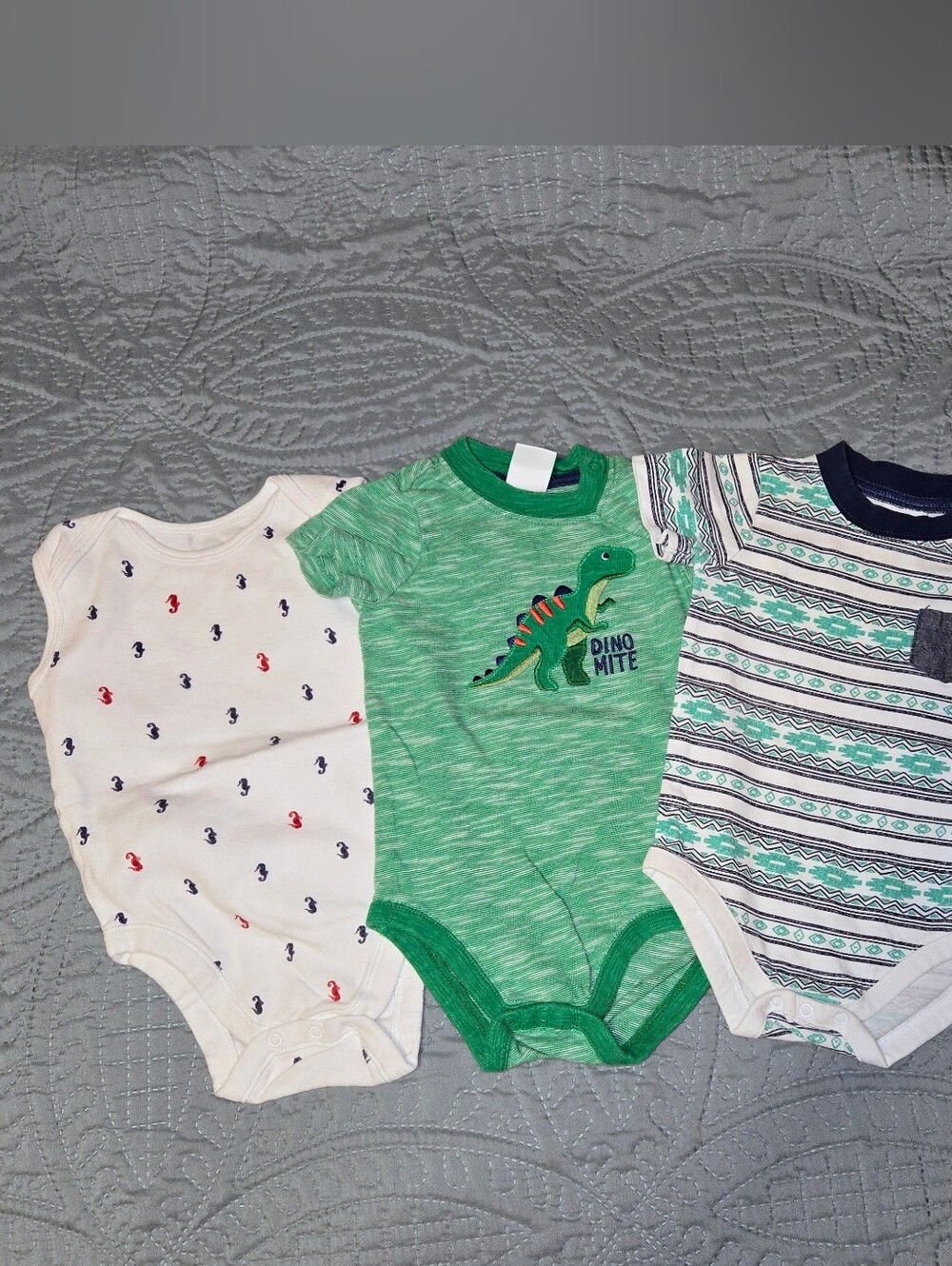Baby Boy's 6-12M One-Piece Bodysuit Bundle 3pcs